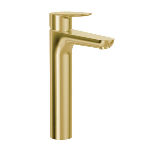 Civic Tall Basin Mixer 278mm Brushed Gold