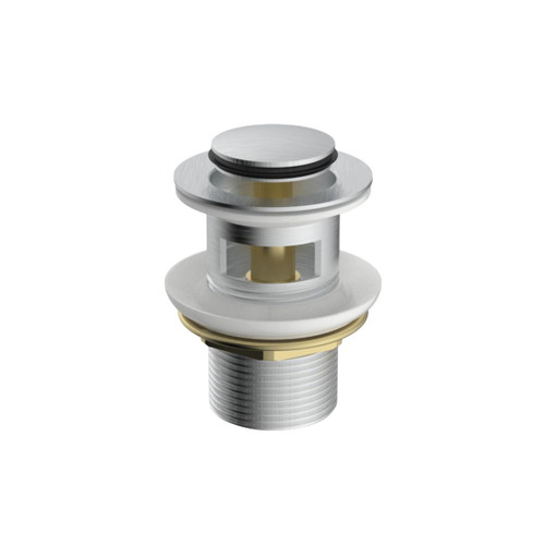 Metro Clikclak Pop-up Waste With Overflow 32mm Brushed Stainless