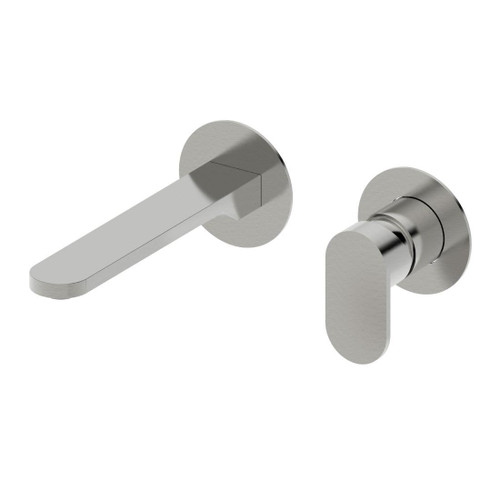 Newform Ayas Steel Basin Mixer 180mm Spout Wall Mount Stainless Steel 304