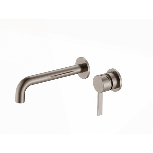 Due Basin/Bath Mixer Wall Mounted Brushed Nickel