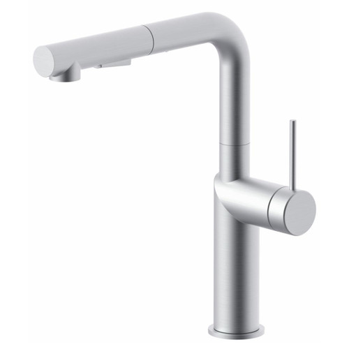 Paffoni Inox Tech Sink Mixer with 2F POS Stainless Steel 316