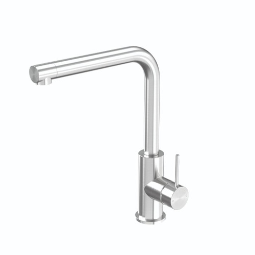 Linea Swivel Sink Mixer Brushed Stainless Finish 1 EA