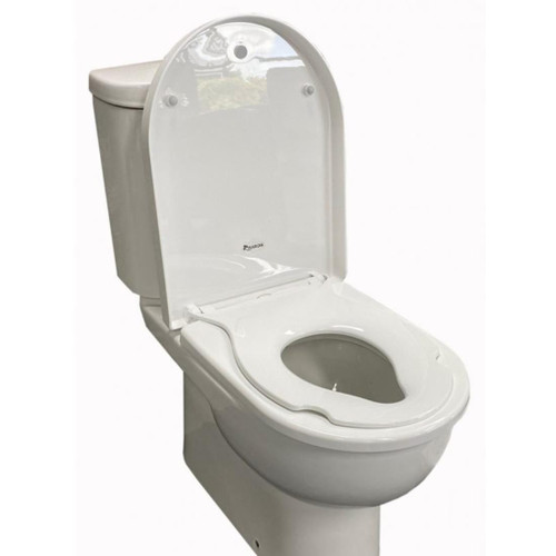 Family 3D Toilet Seat Slow Close Feature  White