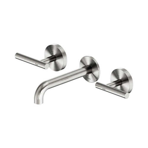 Mecca Wall Basin/Bath Set 160mm Spout Brushed Nickel