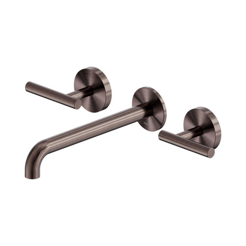 Mecca Wall Basin/Bath Set 220mm Spout Brushed Bronze