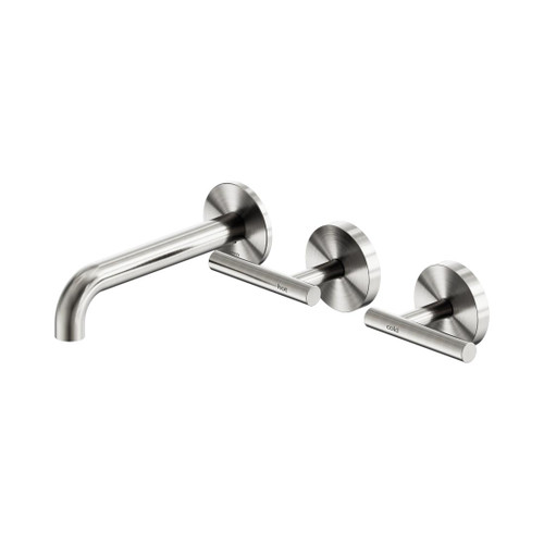Mecca Wall Basin/Bath Set 160mm Offset Spout Brushed Nickel