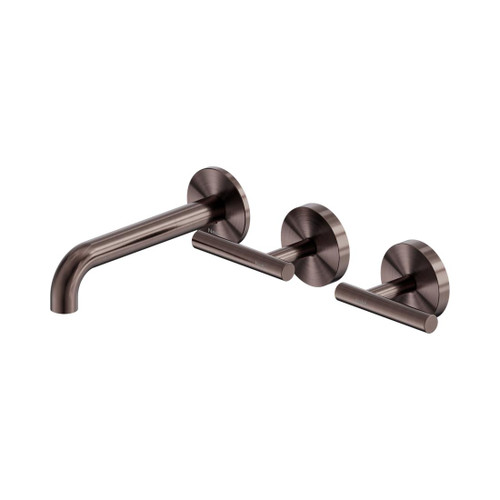 Mecca Wall Basin/Bath Set 160mm Offset Spout Brushed Bronze