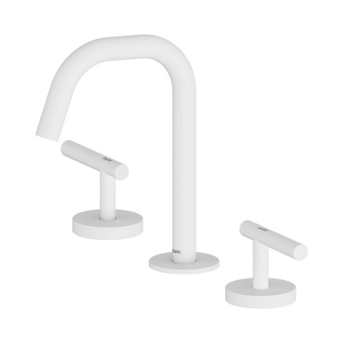 Mecca Basin Set Edge Spout Matte White