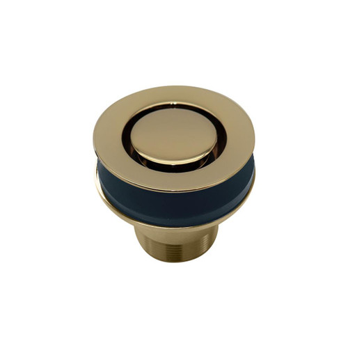 Bath Pop Down Brass Plug And Waste With Overflow 40mm Brushed Brass