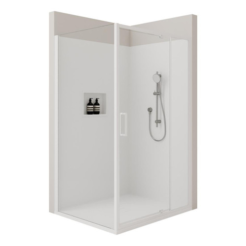 Fortiva Stravo 2W Tile Wall RH Shower 1200 x 1000mm Chrome