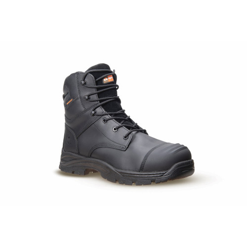 Linesman Zip Waterproof Safety Boot Composite Toe And Midsole EH Black UK6
