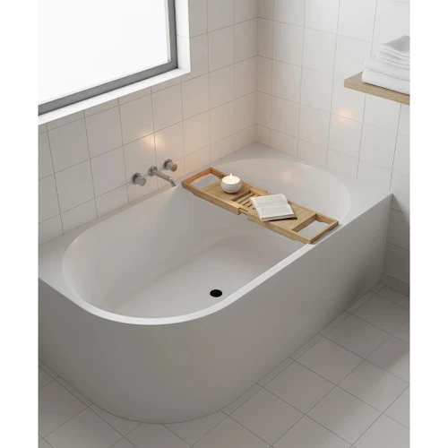 Sereno Gradi Right Hand Bath 1500mm Gloss White