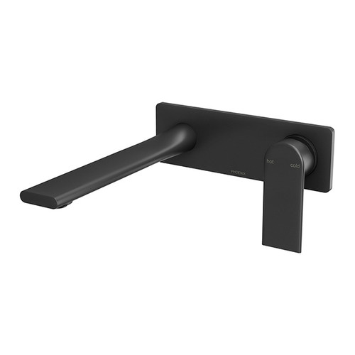 Teel Wall Basin / Bath Mixer Set SwitchMix 200mm Matte Black Lead Free