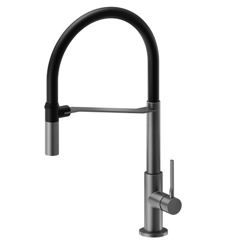 MAKI Semi-Professional Sink Mixer With 1 Function Hand Piece PVD Brushed Gun Metal