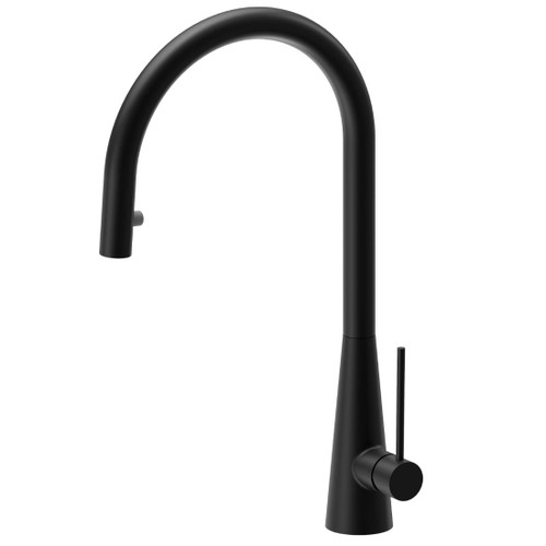 YCON Sink Mixer With 1 Function Pull Out Spray Matt Black