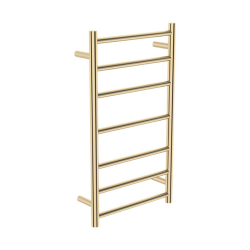 Caloria Heated Towel Rail 7 Bar 450 x 122 x 800mm Brushed Brass
