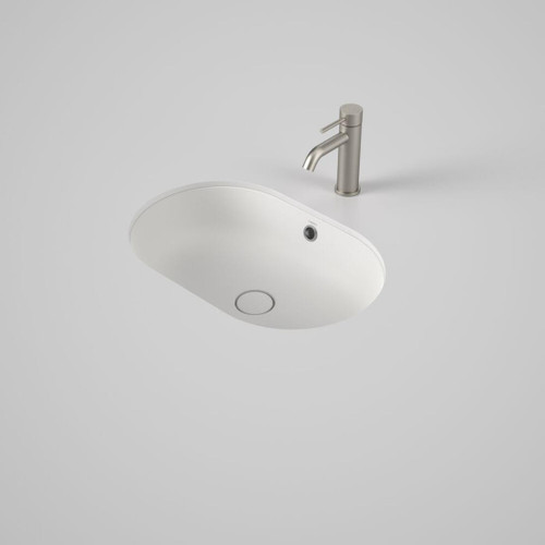 Liano II Pill Under/Over Counter Basin 580mm Matte White With Overflow