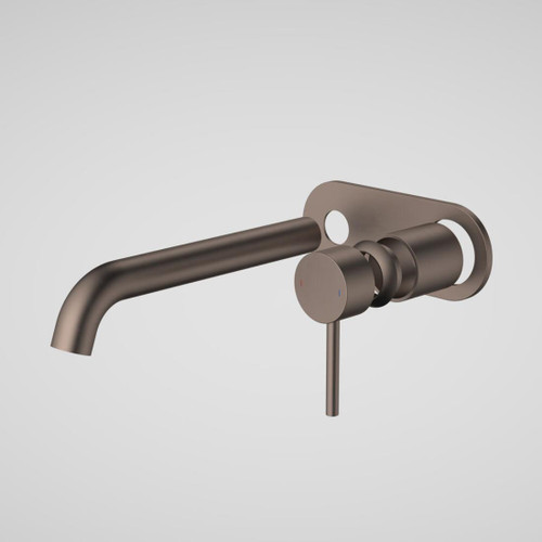 Liano II Wall Basin/Bath Trim Kit 210mm Rounded Cover Plate Brushed Bronze
