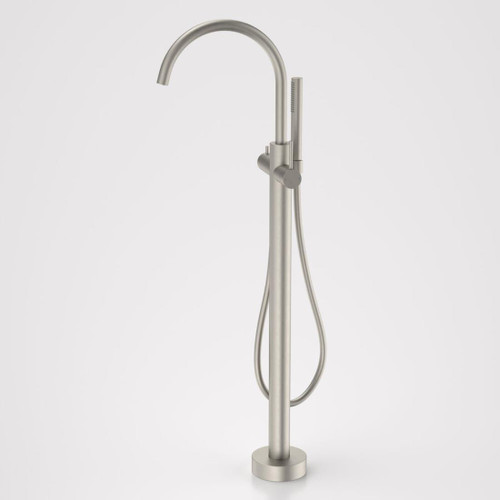 Liano II Freestanding Bath Filler With Hand Shower Brushed Nickel Sales Kit