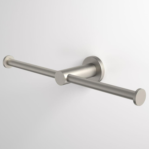 Liano II Double Toilet Roll Holder Brushed Nickel
