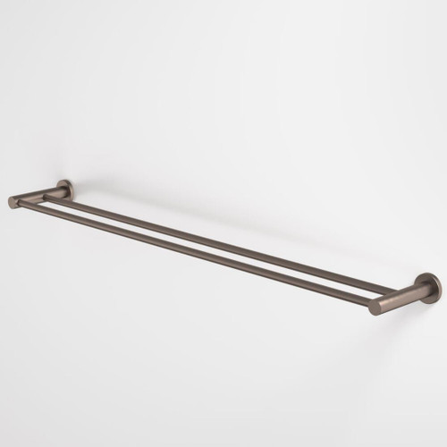 Liano II Double Towel Rail 840mm Brushed Bronze