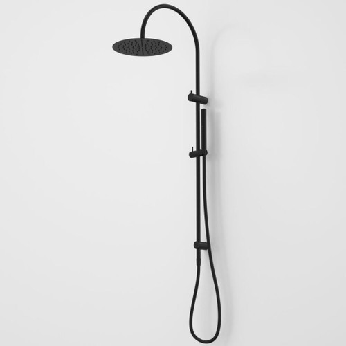 Liano II Rail Shower With Overhead Black