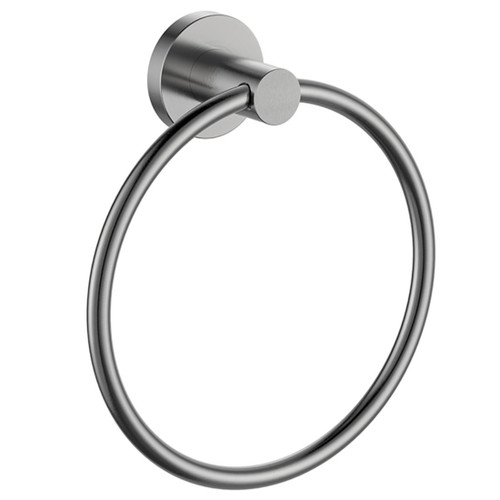 Pari Towel Ring Round Brushed Brass