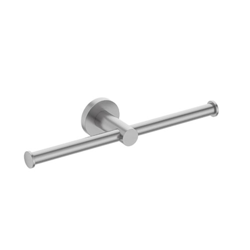 Pari Toilet Roll Holder Double Brushed Nickel