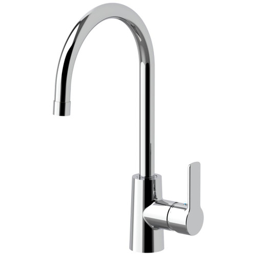 Orange Sink Mixer High Spout Chrome Finish