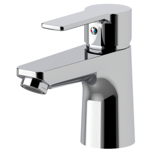 Red Plus Basin Mixer Chrome Finish