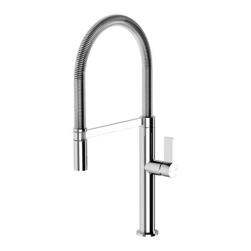 Designer Sink Mixers Prize Sink Mixer Flexible Coil 220mm Chrome Lead Free
