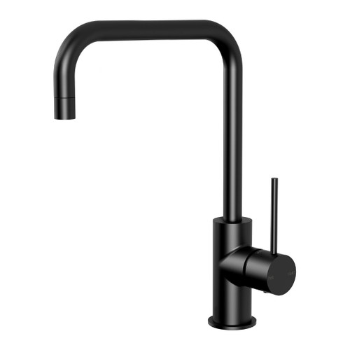 Vivid Slimline Sink Mixer 220mm Squareline Matte Black Lead Free