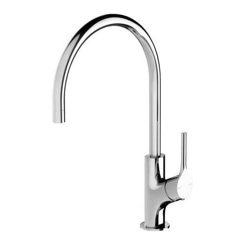 Vivid Slimline Oval Sink Mixer 220mm Gooseneck Chrome Lead Free