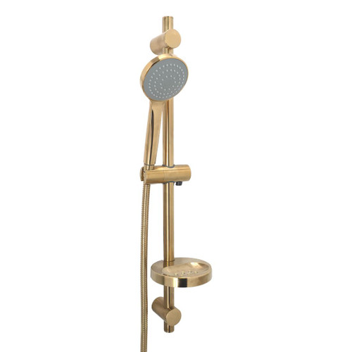 Ajusto Single Spray Handshower Set Brushed Gold