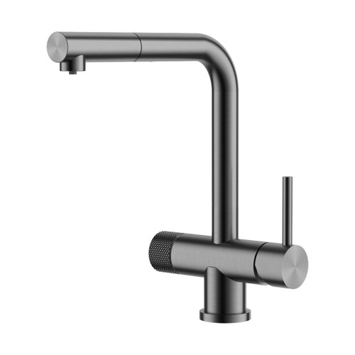 Circo Premium Sink Mixer With Water Filter Pullout Head Gun Metal