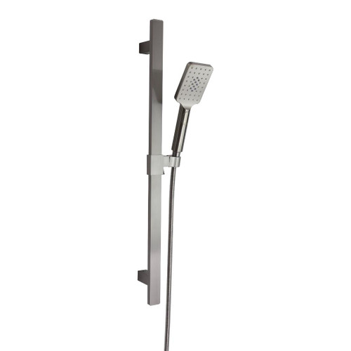 Mini Mia Multi Spray Handshower Set Square Head Brushed Nickel