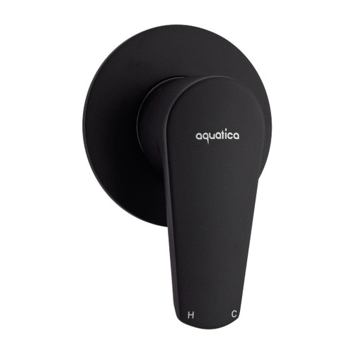 Saluto Shower Mixer 40mm Black DZR Brass