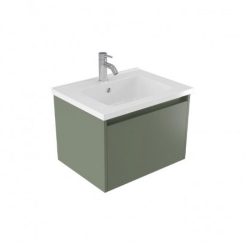 Fucina Vanity Wall 600 1 Taphole Polymarble Top 1 Drawer Bullet