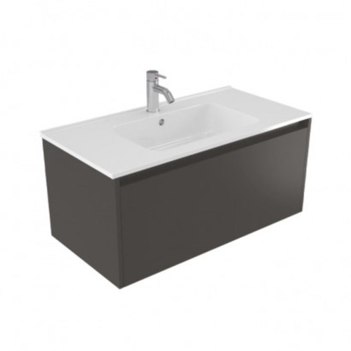 Fucina Vanity Wall 900 1 Taphole Polymarble Top 1 Drawer Bullet