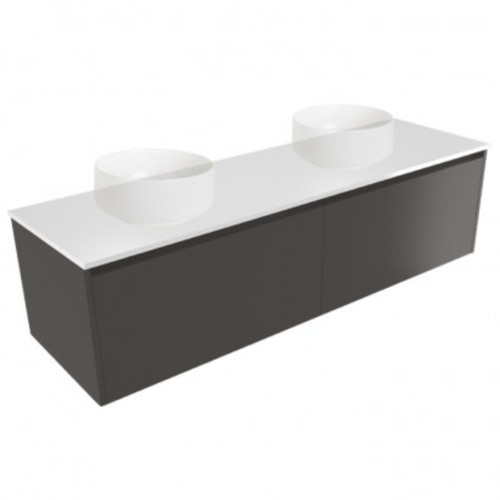 Fucina Vanity Wall 1500 Motion E Stone Top Double Bowl 2 Drawer Bullet