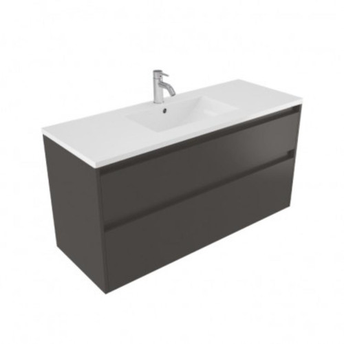 Fucina Vanity Wall 1210 1 Taphole Vitreous China Top 2 Drawer Bullet
