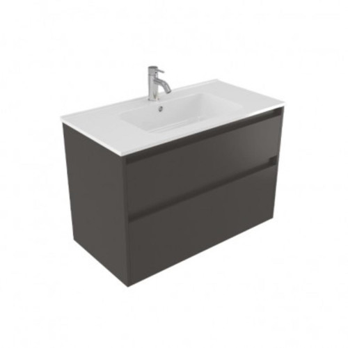 Fucina Vanity Wall 900 1 Taphole Polymarble Top 2 Drawer Bullet
