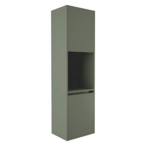 Fucina Cabinet Wall Tall Left Hand 2 Door 450 x 350 x 1600mm Green Slate