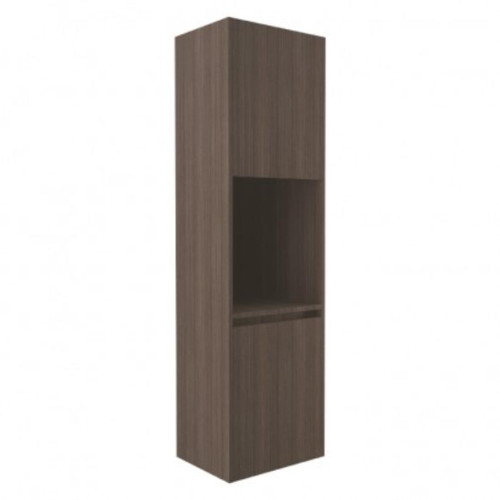 Fucina Cabinet Wall Tall Left Hand 2 Door 450 x 350 x 1600mm Charred Oak