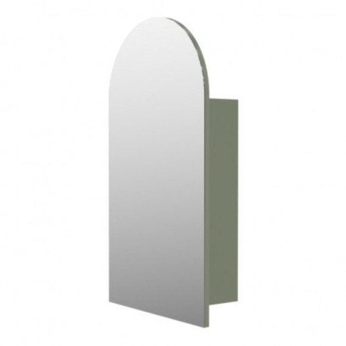 Fucina Mirror Cabinet 500 x 171 x 900mm Left Hand Hinge Green Slate