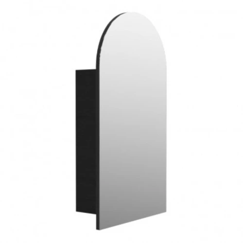 Fucina Mirror Cabinet 500 x 171 x 900mm Right Hand Hinge Black Timberland