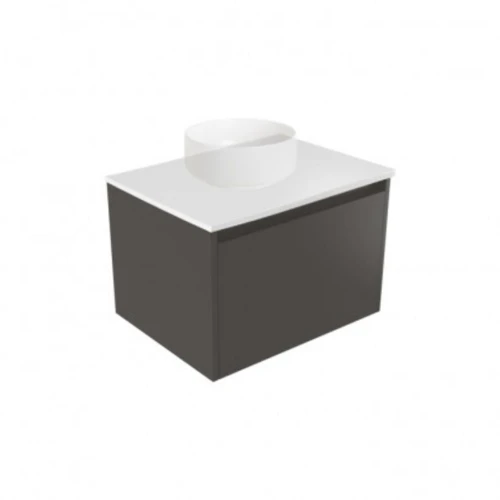 Fucina Vanity Wall 600 Motion E Stone Top 1 Drawer Bullet
