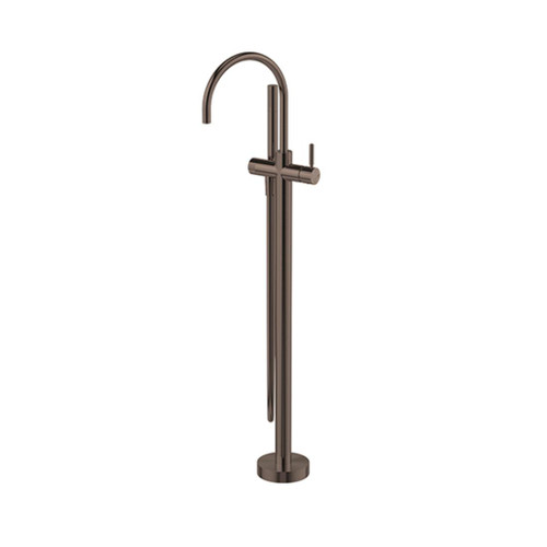 Vivid MKII Floor Mounted Bath Mixer With Hand Shower Brushed Bronze