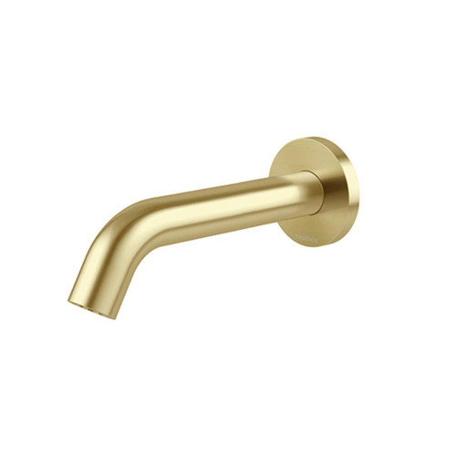 Vivid MKII Wall Basin / Bath Outlet 160mm Curved Brushed Gold