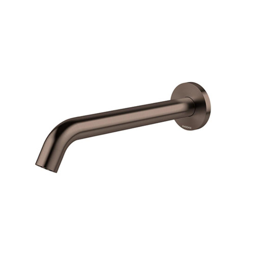 Vivid MKII Wall Basin / Bath Outlet 240mm Curved Brushed Bronze